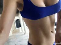 Amanda Cerny Bikini Ab Workout Livestream Leaked